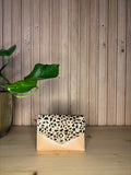Leren enveloppe portemonnee - oudroze